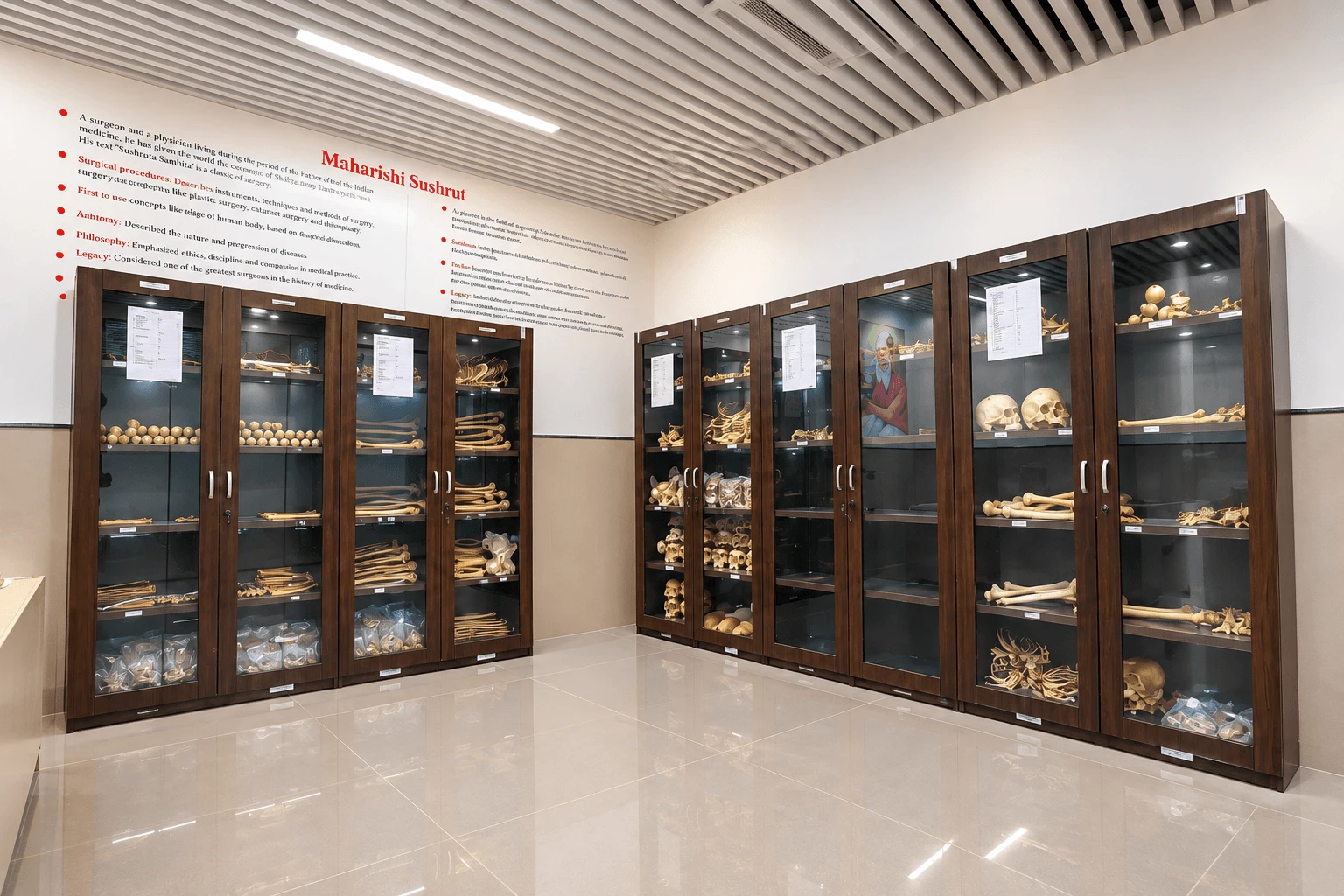 Dissection hall for anatomy practicals