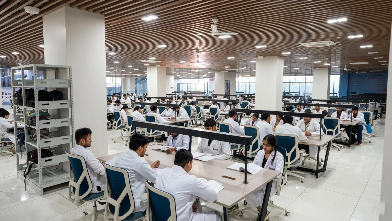 Medical students learning at BSTIMSR